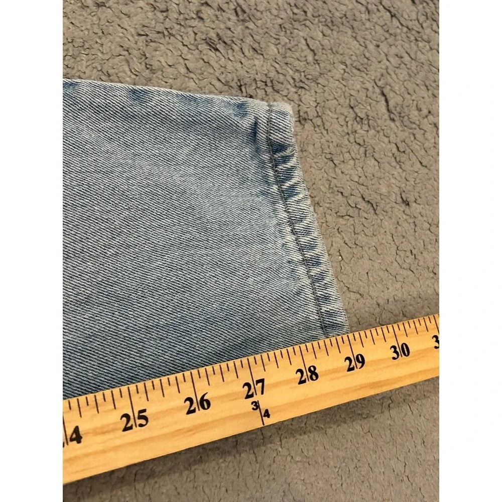 No Excuses Vintage High Waisted Tapered Leg Light Wash Denim Jeans Size 13/14
